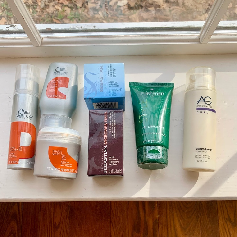 Professional Haircare Bundle -Wella, Sebastian, Rene Furterer, AG Beach Bomb